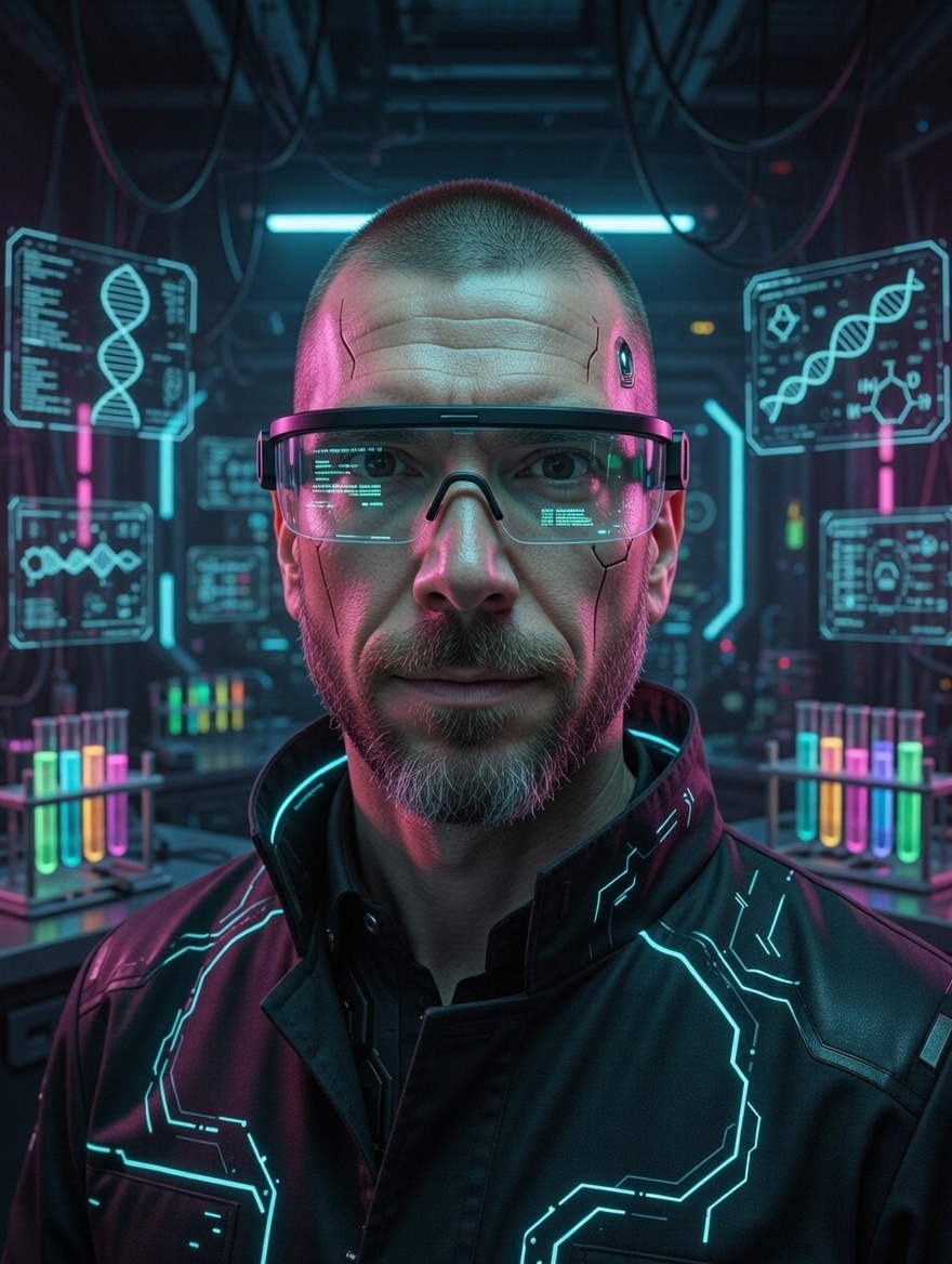 Dr. Jones in the lab